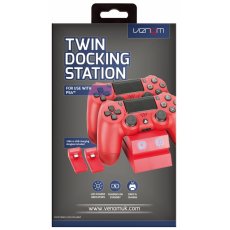 Venom PS4 DualShock 4 Twin Docking Station töltőállomás piros (VS2739)